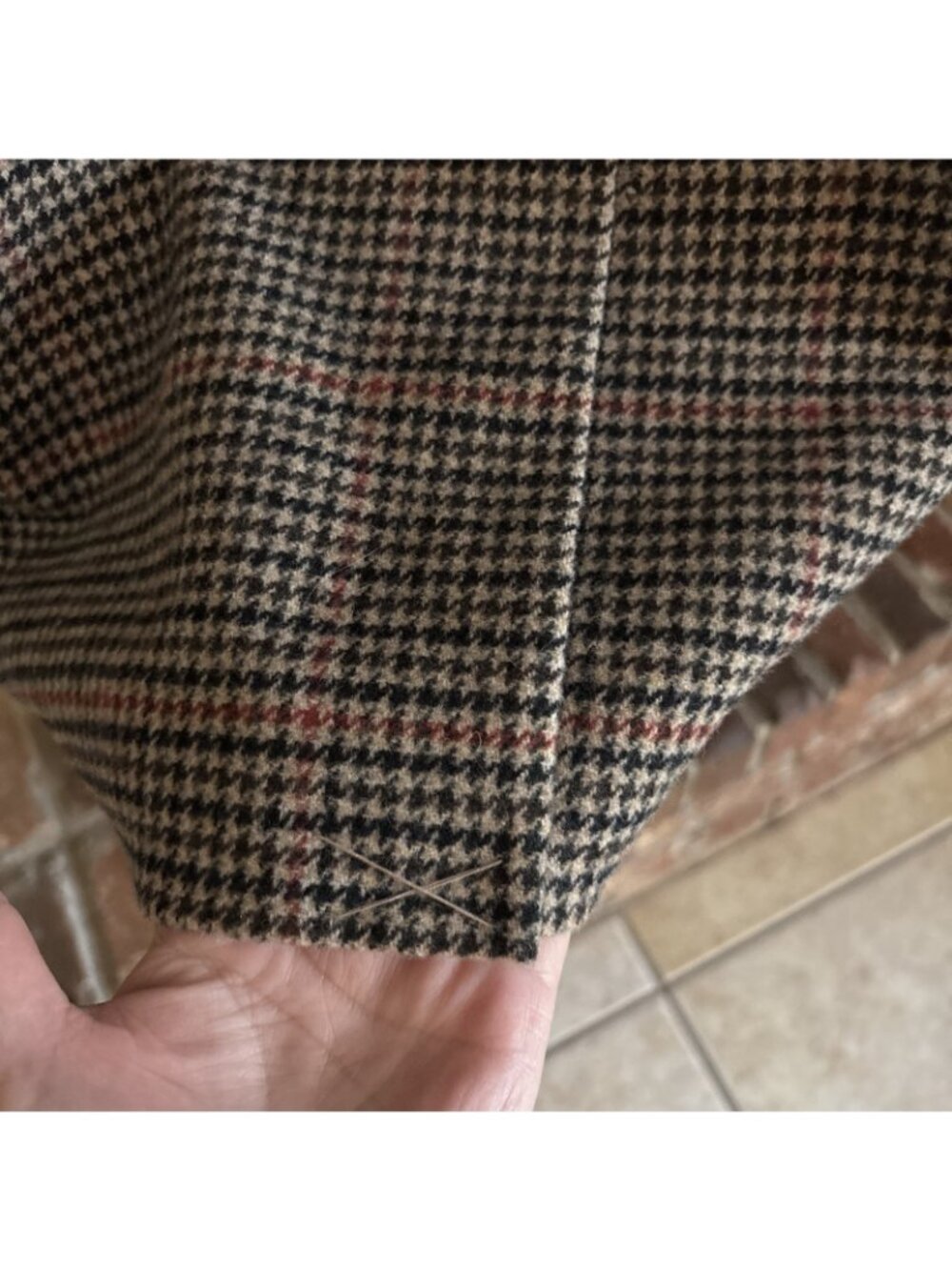 black label ralph lauren woman's Brown & Black Tweed Wool Blend Coat Size 16 - Picture 4 of 10